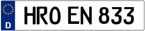 Trailer License Plate